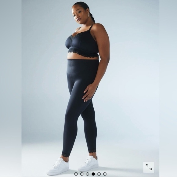 Savage X Fenty Hotline High Waisted Active Yoga Workout Black Legging Size 2X - Picture 2 of 12